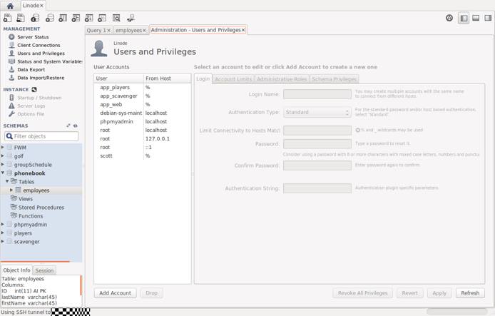 MySQL user management MySQL user management