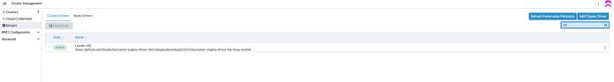 Activate the Linode Cluster Driver cluster-driver-activate
