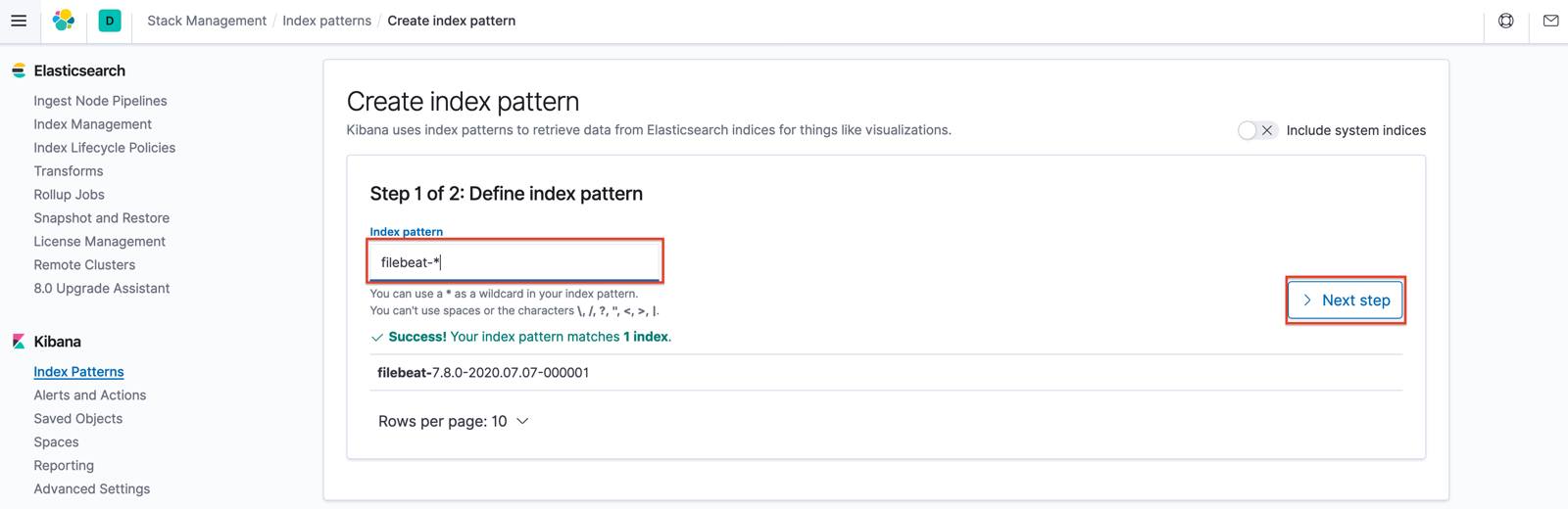 Kibana Create Index Pattern Kibana Create Index Pattern