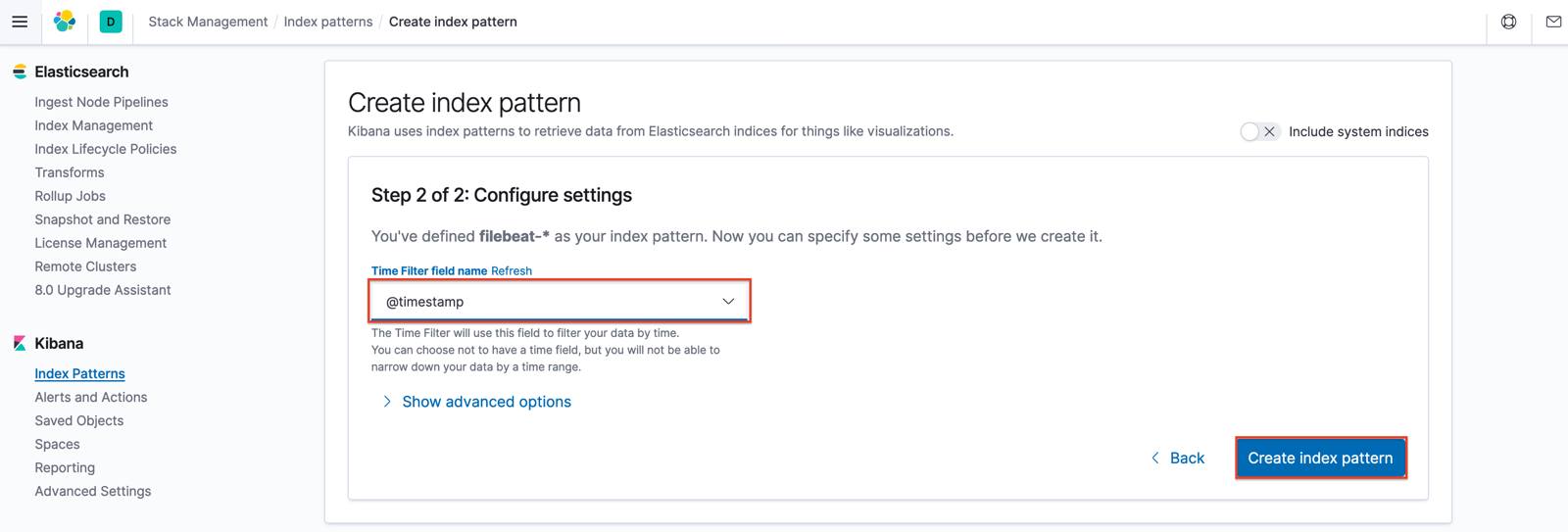 Kibana Create Index Pattern Kibana Create Index Pattern
