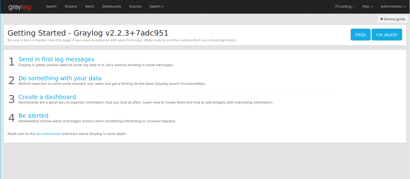 Graylog Dashboard Graylog Dashboard
