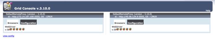 Selenium Grid Console Selenium Grid Console
