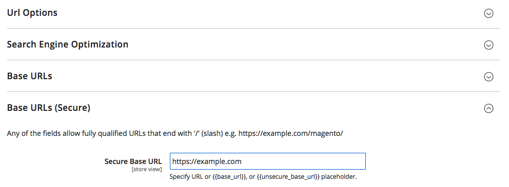 Enter your domain with the HTTPS protocol. Enter your domain with the HTTPS protocol.