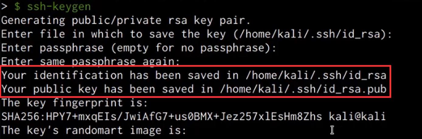 ssh-keygen output ssh-keygen output