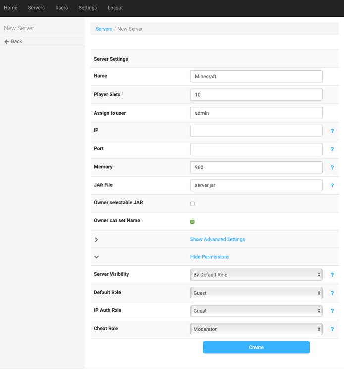 Multicraft Server Settings. Multicraft Server Settings.