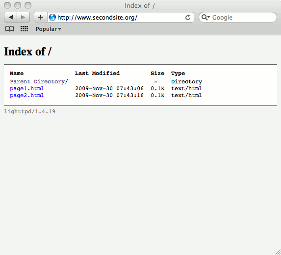 Website running under Lighttpd on Debian 5 (Lenny). Website running under Lighttpd on Debian 5 (Lenny).