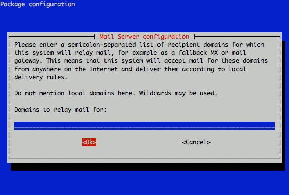 Exim4 relay domains configuration on Ubuntu 9.10 (Karmic). Exim4 relay domains configuration on Ubuntu 9.10 (Karmic).