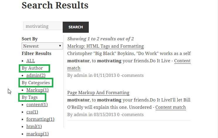 WPSolr Faceting WPSolr Faceting