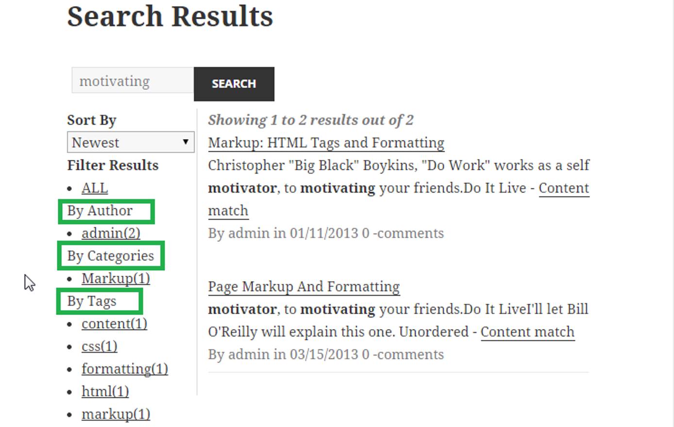 WPSolr Faceting WPSolr Faceting