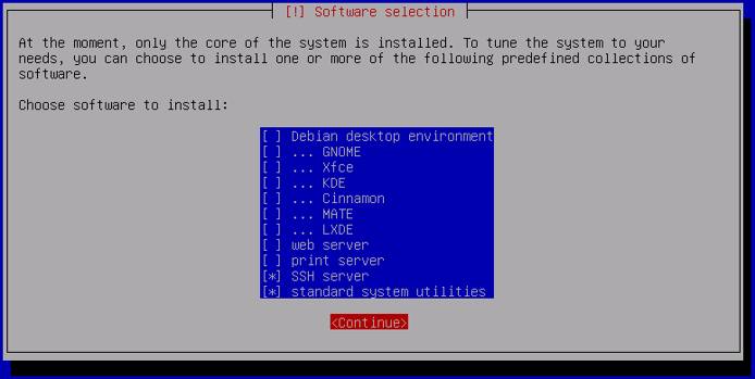 Debian 8 Software Selection Debian 8 Software Selection