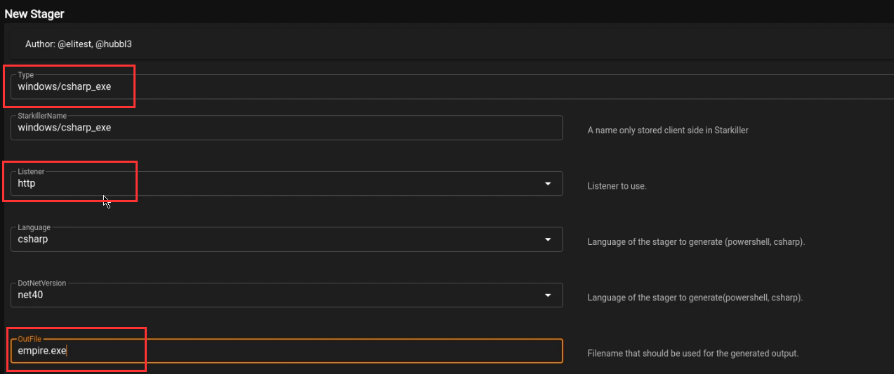 Starkiller UI - new stager form Starkiller UI - new stager form