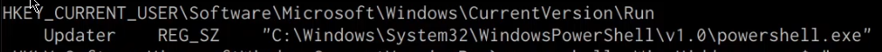 reg query output reg query output