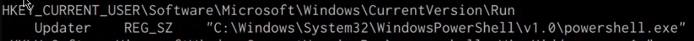 reg query output reg query output