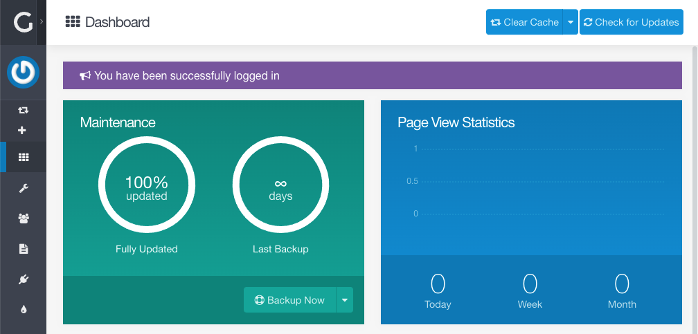 Screenshot of the Admin dashboard Screenshot of the Admin dashboard