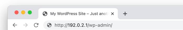 Screenshot of the browsers URL bar Screenshot of the browsers URL bar